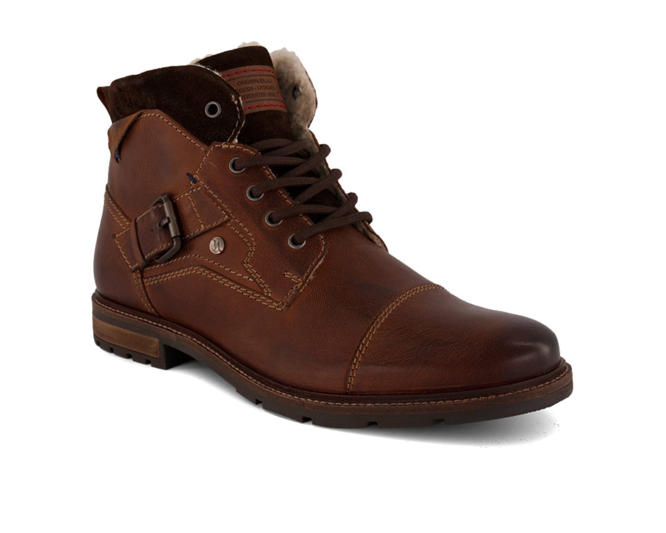 Varese Baker boot à lacet hommes brun | Varese - Chaussures au charme italien