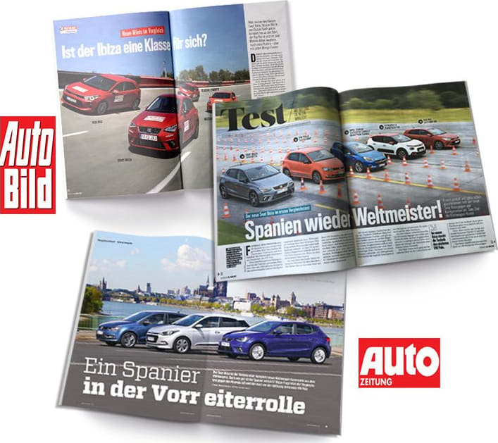 Der neue SEAT Ibiza ist dreifacher Testsieger im Vergleichstest