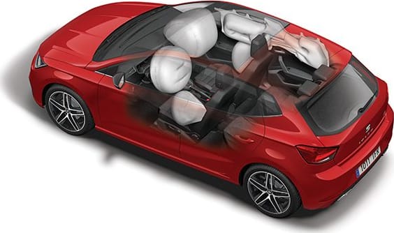 New SEAT Ibiza detailed airbags