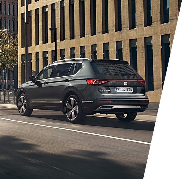SEAT Tarraco XCELLENCE, Ansicht der Aussendetails des Grossraum-SUV von hinten