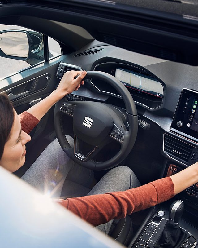 Der neue SEAT Tarraco SUV 7-Plätzer – Technologie - digitales Cockpit mit Navi und SAT-Nav-Bildschirm