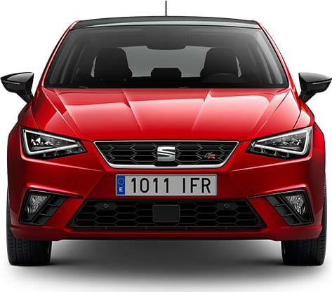 SEAT Ibiza car side exterior view reduced carbon emissions
