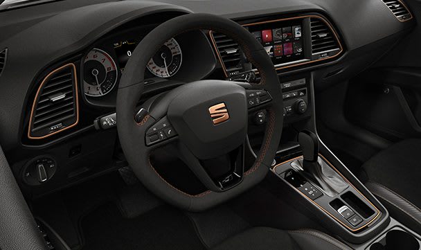 New SEAT CUPRA R interior cooper details