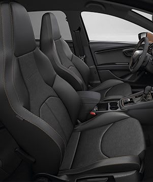 New SEAT Leon CUPRA R interior view bucket seats