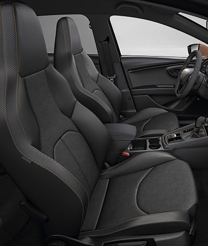 New SEAT Leon CUPRA R interior view bucket seats
