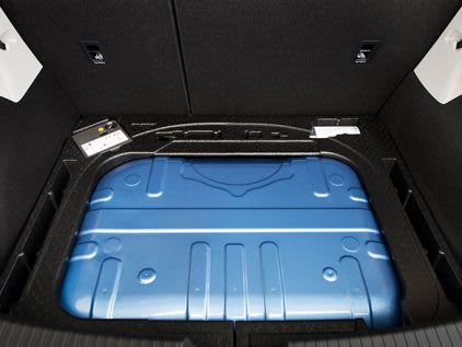 SEAT car interior compressed natural gas tank