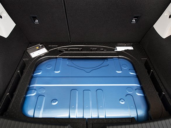 SEAT car interior compressed natural gas tank